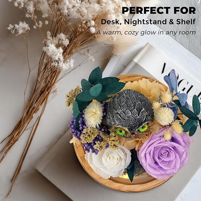 Flowers, Roses Gift - Preserved Flowers & Preserved Roses Gift for Women, Rose Arrangement that Lasts Forever – Birthday Gift for Women,Mother’s Day &Valentine, Flower for Delivery- Lavender