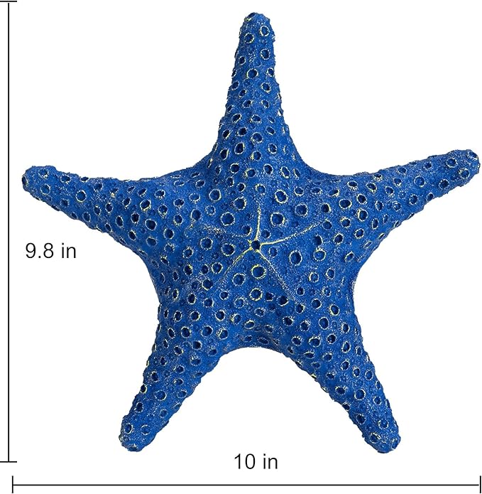 VVGIFTS Blue Ocean Beach Decoration Starfish Resin Wall Hanging Decoration (RoyalBlue)