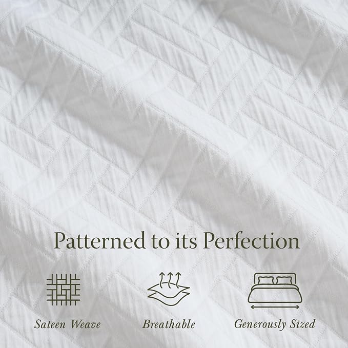 Threadmill Luxury Cotton Blankets for Twin Size Bed | All-Season 100% Cotton Twin Blanket for Bed | Criss Cross Jacquard Lightweight, Soft & Cozy Coverlet, 350GSM, 68 x 90 inches | White