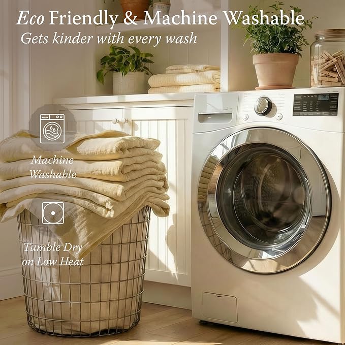 Threadmill Summer Muslin Blankets Queen Size | 100% Cotton 4 Layer Gauze Blanket | Soft, Breathable, Prewashed Cozy Blanket | Lightweight Throw Blankets for Bed Seasons | Beige