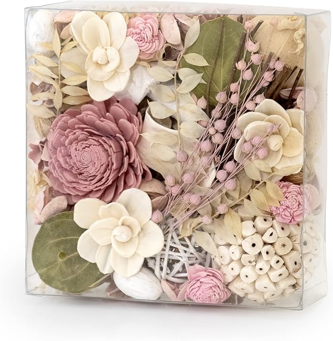 ANDALUCA Maison Box Fragrance Potpourri Decorative Vase & Bowl Filler Home Décor (Pink Jasmine)