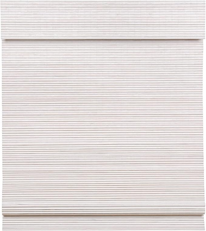 LazBlinds Cordless Bamboo Roman Shades for Windows, 34'' W x 60'' H | Protecting Privacy, Real Natural Bamboo Material, Bamboo Blinds for Bedroom Living Room Office Indoor