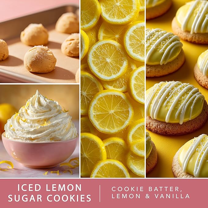 Scentsationals Wax Melts, Wax Cubes Strong Scent - Iced Lemon Sugar Cookies - Long Lasting Scented Melts for Warmer, 10oz (24-Cubes)