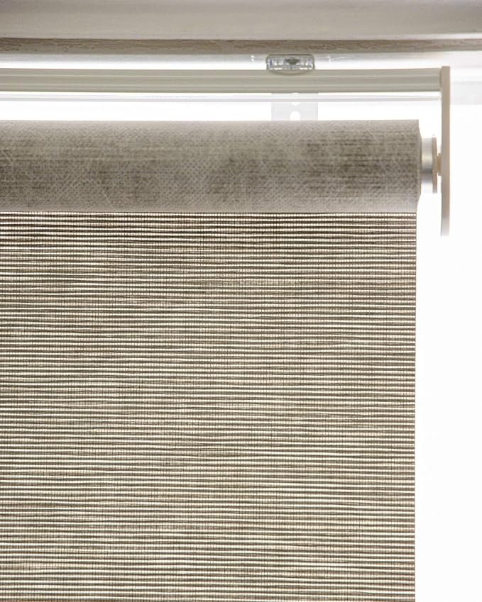 CHICOLOGY Roller Shades , Cordless Blinds , Window Shades for Home , Roller Window Shades , Window Treatments , Door Blinds , Light Filtering Shades , Felton Sand (Natural Woven) , 23"W X 72"H