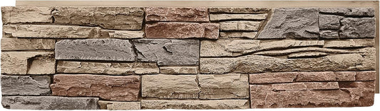 GenStone Faux Stacked Stone Panel 41" x 11.25" in Desert Sunrise Color for Do It Yourself Friendly Home Improvement Projects