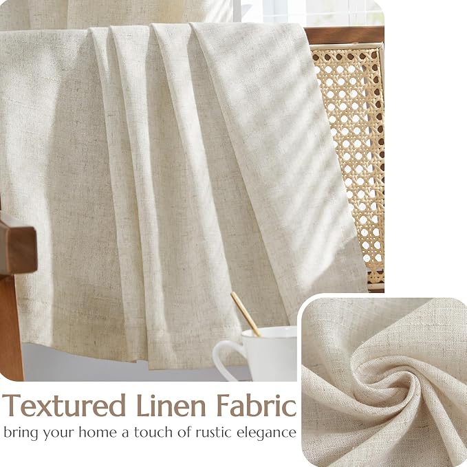 jinchan Floor to Ceiling Curtains Drapery 108 Inches Long Room Darkening for Track System with Grommet, Beige Lined Curtains 1 Panel 100 Inches Width Drapes for Living Room 9 FT Length