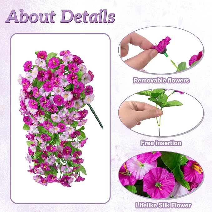 Ammyoo Artificial Fake Hanging Flowers Basket for Spring Decor, Faux Silk Flower in Planter for Summer, Outdoor Artificial Floral for Home Porch Yard(Double Lotus)