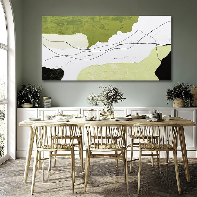 Dolidoteart Hand-Painted Abstract Oil Painting Canvas, Large 29x58 Inch Modern Textured Artwork for Living Room, Bedroom, Office, Hallway Wall Decor
