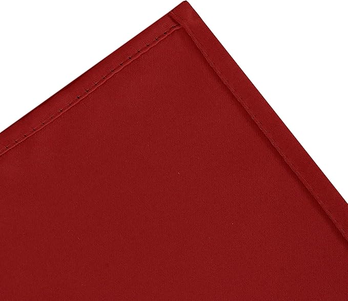 LEMOMO Red Blackout Curtains 34 x 63 Inch Length/Set of 2 Curtain Panels/Thermal Insulated Room Darkening Blackout Curtains for Bedroom