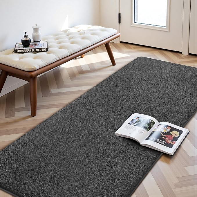 Sour Lemon 2x6 Soft Runner Rugs for Hallways, Bedside Rugs for Bedroom Living Room Area Throw Rug Runner Carpets Non Slip Memory Foam Area Rug for Kids Rooms, Dorm, Home Decor Aesthetic