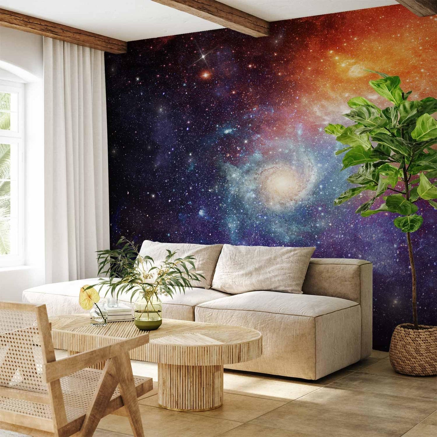 artgeist Premium Wall Mural Cosmos Galaxy 79x55 in - XXL Non-Woven Wallpaper Fleece Wall Decor Photo Print Picture Image Design Home f-C-0101-a-a