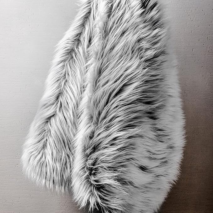 Ashler faux fur rug, Fluffy Shaggy Area Rug Ultra Soft 2 x 3 Feet Sheepskin Fur Rug, Frosted Bottom Black Fuzzy Rug Machine Washable Shag Rug, Nursery Decor Throw Rugs for Bedroom, Living Room