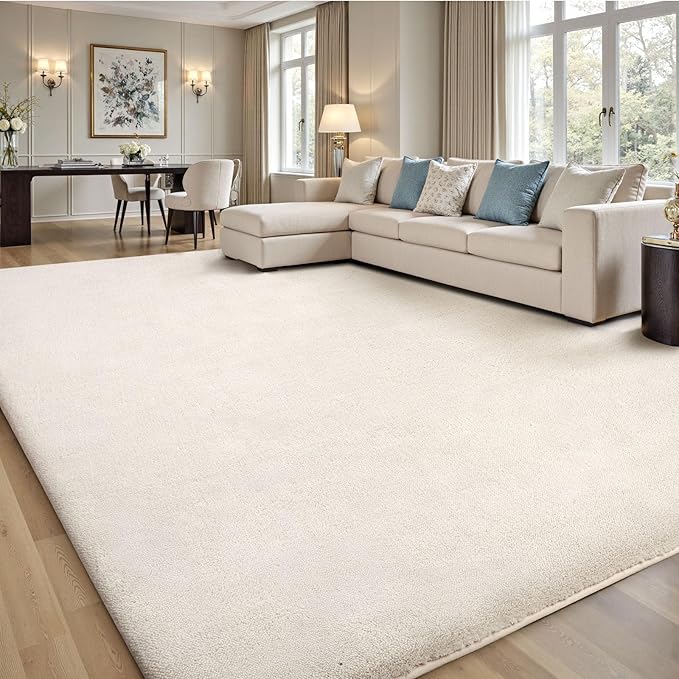 Sour Lemon 10x14 Area Rugs for Living Room, Soft Large Area Rug Fluffy Rugs for Bedroom，Machine Washable Area Rug Non Slip Carpet Rug for Living Room Playroom Kids Room Home Decor