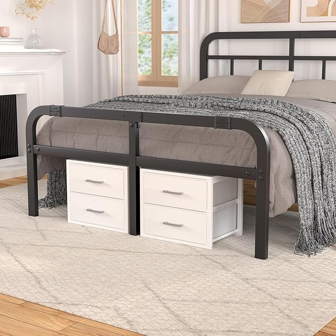 BOLUO Stackable Storage Drawers Closet Organizers and Storage Fabric White 2 Drawer Dresser for Bedroom Modern