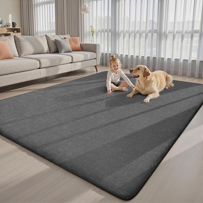 Sour Lemon 8x10 Area Rugs for Living Room, Soft Large Area Rug Fluffy Rugs for Bedroom，Machine Washable Area Rug Non Slip Carpet Rug for Living Room Playroom Kids Room Home Decor