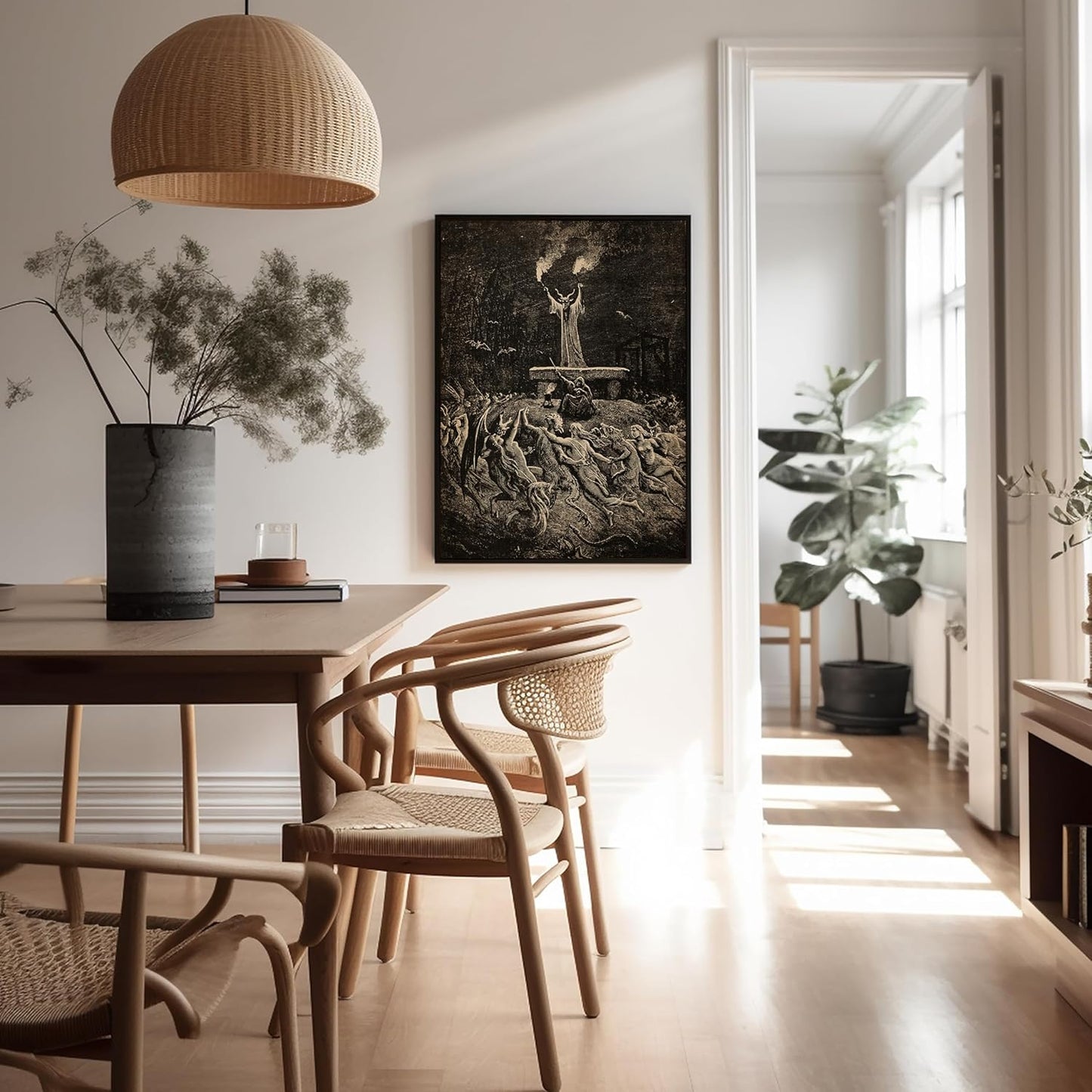 Poster Master Vintage Gustave Dore Poster - Retro Dance of Sabbath Print - Witchcraft Art - Halloween Art - Gift for Him & Her - Gothic Decor for Dorm, Living Room or Bedroom - 16x20 UNFRAMED Wall Art