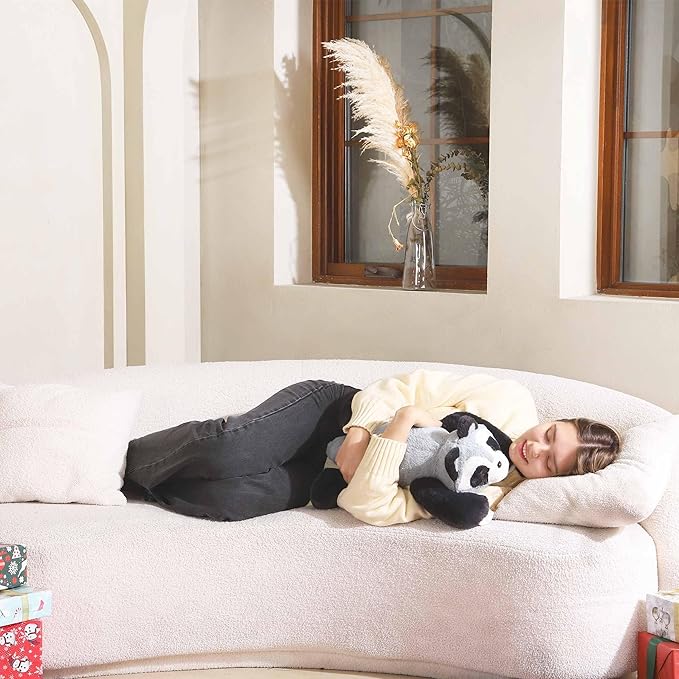 Niuniu Daddy 20" | 3.3 Pound Raccoon Weighted Stuffed Animals for Kids Adults, Soft Raccoon Plushies Animal Toys for Sleeping Hugging, Cute Body Pillow for Presents Birthday Christmas Holiday Easter
