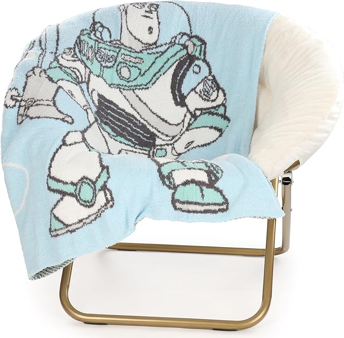 Jay Franco Kids Plush Throw Blanket – Soft & Comfy Fluffy 50x70 Inches Throw for Couch or Bed – Cozy Home Décor for Living Room & Bedroom, Multi - Toy Story