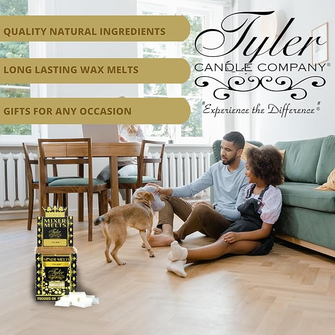 Tyler Candle Mixer Melts, Diva Scent, Set of 4 Scented Wax Tarts for Wax Warmers (6 Tarts per Bar, 24 Tarts Total)- Bundle with a Stain Remover Pen - Wax Melt Warmer for Home Fragrance