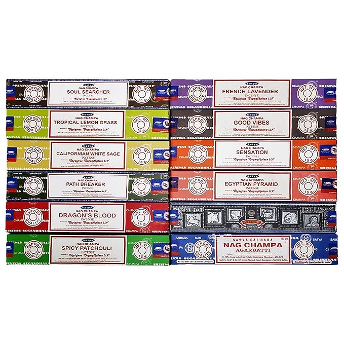 Satya 12 Pack Assorted Pack 15 Gram x 12 Packs 1ST