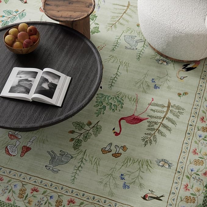 Machine Washable Kitchen Runner Rugs: 2'6"x8' Hallway Runner Non Slip Low Pile Stain Resistant Soft Carpet Runner Rugs for Bedroom Hallway Indoor Entryway Kitchen Laundry Room Beside Farmhouse