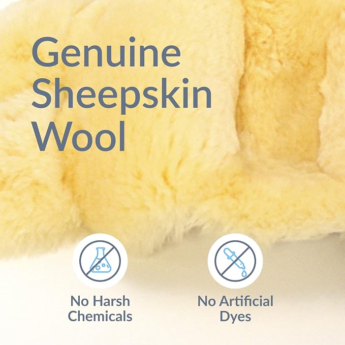 Sheepskin Ranch 100% Medical Sheepskin Elbow Pad – Genuine Australian Wool Cushion for Pressure Relief, Hypoallergenic & Washable – Soft, Breathable, Odor-Resistant Protector for Comfort & Support, Made in the USA