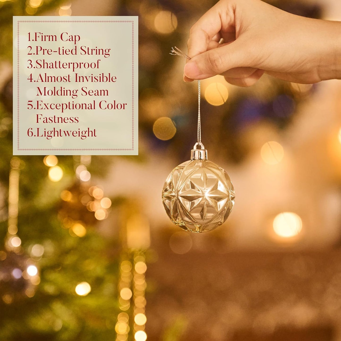 Valery Madelyn Ornaments for Christmas Trees, 16ct 2.36 Inches Bronze Copper Gold and Purple Shatterproof Christmas Tree Decorations, Luxury Hanging Ball Ornaments for Xmas Holiday Party Decor