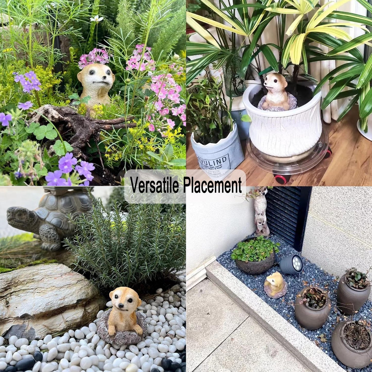 Meerkat Statue - Charming Meerkat Garden Animal Statue: Lifelike Decor Accent for Your Yard or Patio - Add Personality to Your Outdoor Space