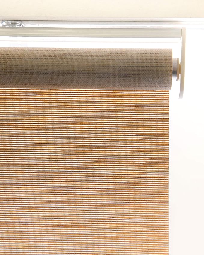 CHICOLOGY Roller Shades , Cordless Blinds , Window Shades for Home , Roller Window Shades , Window Treatments , Door Blinds , Light Filtering Shades , Felton Cream (Natural Woven) , 23"W X 72"H