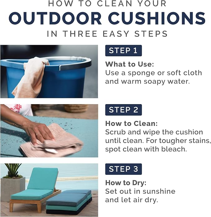 Arden Selections ProFoam Performance Outdoor Seat Cushion 19 x 20, Slate Grey