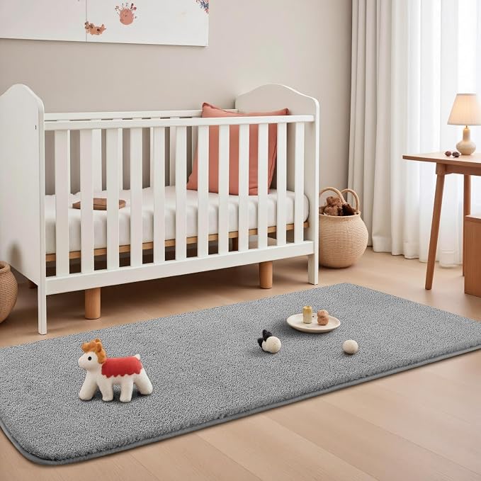 Sour Lemon 2x6 Soft Runner Rugs for Hallways, Bedside Rugs for Bedroom Living Room Area Throw Rug Runner Carpets Non Slip Memory Foam Area Rug for Kids Rooms, Dorm, Home Decor Aesthetic