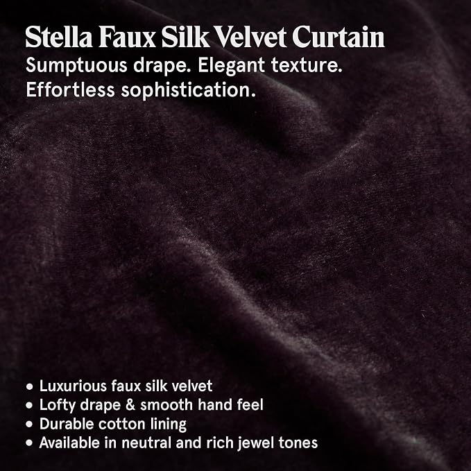 HiEnd Accents Stella Faux Silk Velvet Flanged Euro Sham Pillow Cover, 27x27 inch, Dark Violet, Romantic Western Modern Traditional Style Luxury Bedding