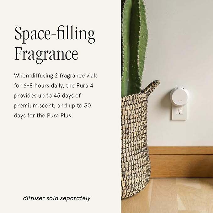 Pura & Tommy Bahama Home Scent Refill - Smart Home Air Diffuser - Premium Fragrance in Every Refill - Household Essential - Diffuser Fragrance - 2 Pack, Beach House Linen