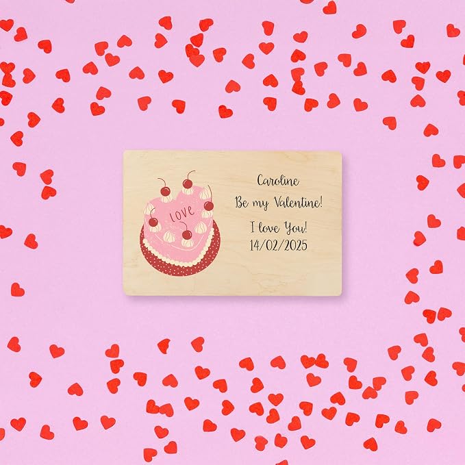 Creative Deco Personalized Wooden Storage Box Valentine Box | 11.8x7.87x5.51in (+-0.5) | Multiple Choice | Hinged Lid Handles Engraving | Unpainted Gift Box | UNSANDED Memory Souvenir Chest
