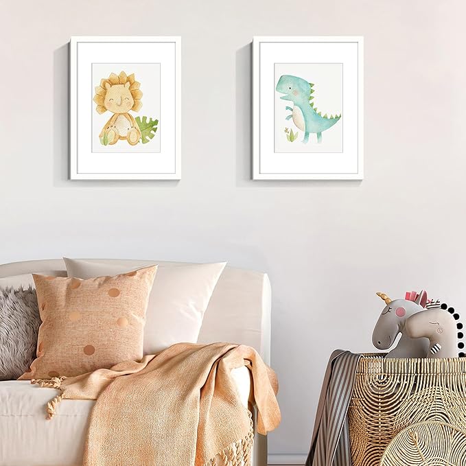 upsimples 12x16 Picture Frame, Display Pictures 8.5x11 with Mat or 12x16 Without Mat, Wall Hanging Photo Frame, White, 1 Pack