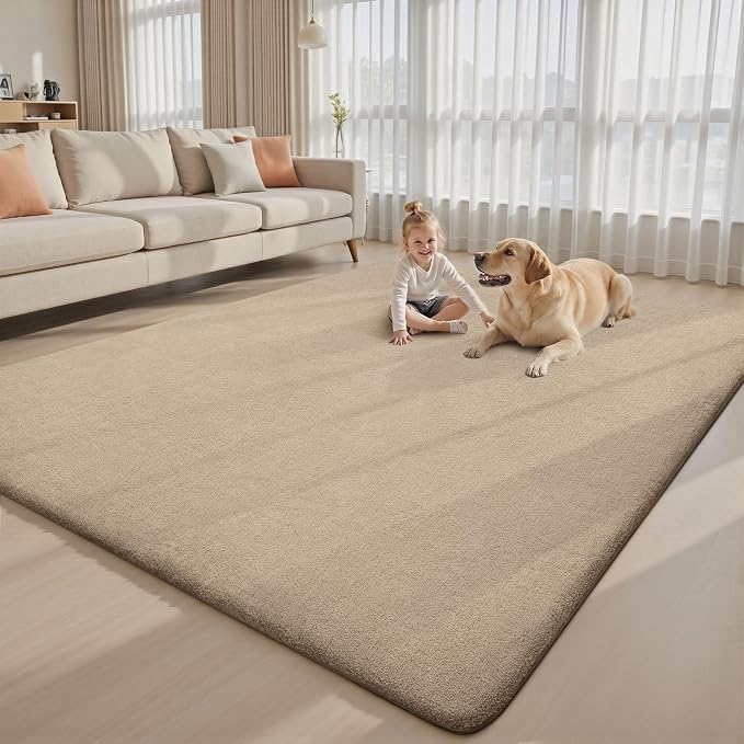 Sour Lemon 8x10 Area Rugs for Living Room, Soft Large Area Rug Fluffy Rugs for Bedroom，Machine Washable Area Rug Non Slip Carpet Rug for Living Room Playroom Kids Room Home Decor