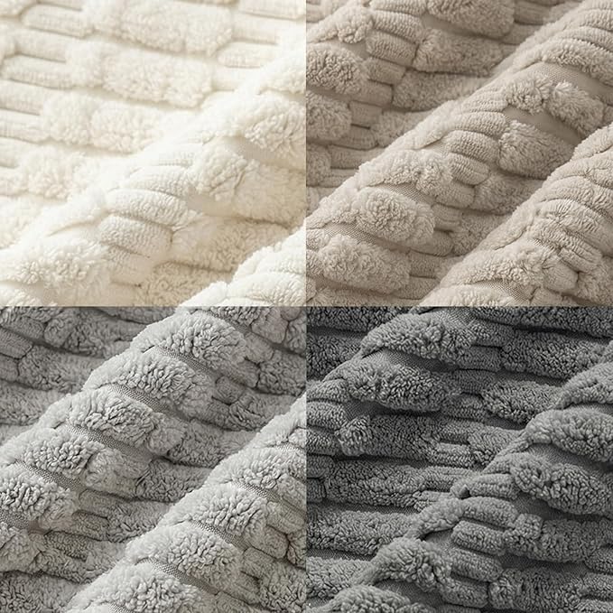 Fancy Homi 4 Packs Decorative Throw Pillow Covers for Living Room Couch Bed, Modern Farmhouse Boho Home Décor Accent Cushion Case, 14" x 14" (Pack of 4), Grey Series