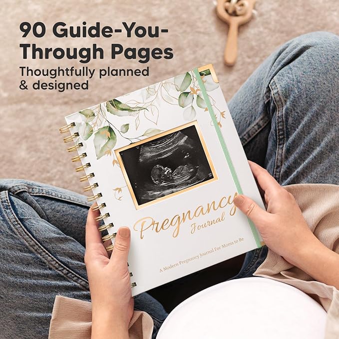 KeaBabies Baby Shower Gifts for Boys, Girls and Pregnancy Journal Memory Book - Baby Hand and Footprint Kit for Baby, Newborn Keepsake Footprint Kit - 90 Pages Hardcover Pregnancy Book Planner