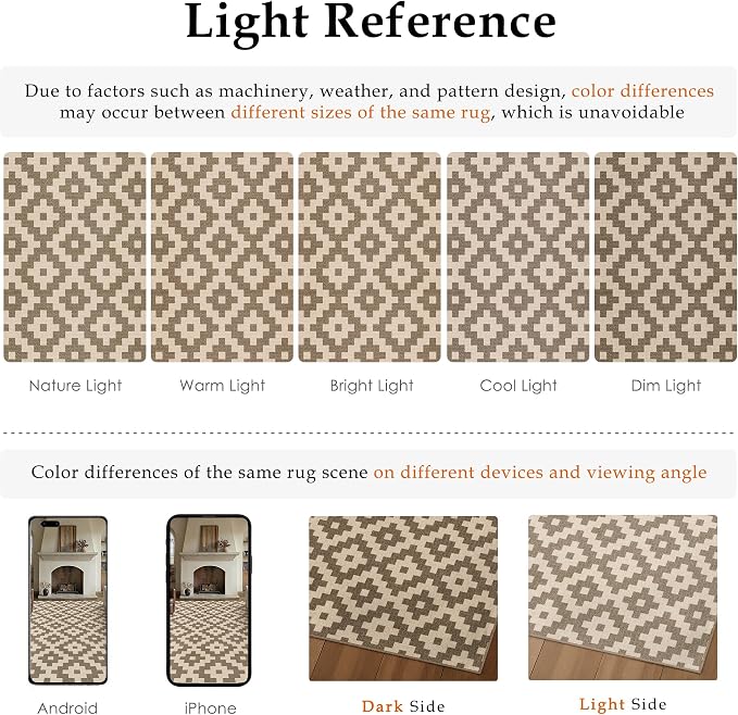 PureCozy Brown Runner Rug 2x6 Washable Long Carpet Low Pile Traditional Distressed Retro Accent Indoor Hallway Throw Rug Non Slip for Kitchen Laundry Bathroom Dining Room