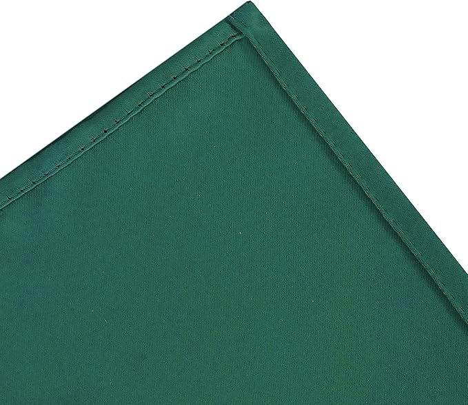 LEMOMO Dark Green Blackout Curtains/52 x 84 Inch Long/Set of 2 Curtain Panels/Thermal Insulated Room Darkening Curtains for Bedroom