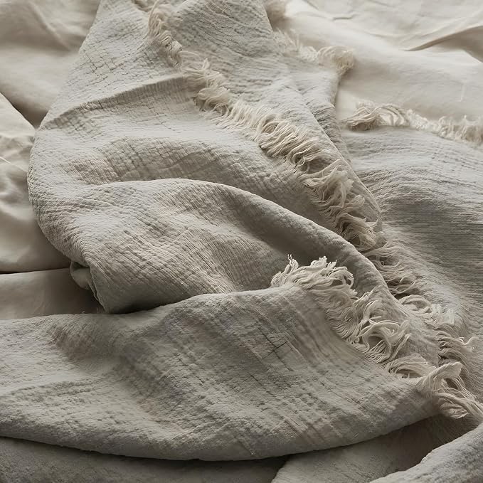 100% Pure Linen Blanket,100% Natural Flax Linen Throw Blanket, 79" L 100% French Flax Fabric,Soft,Breathable and Skin-Friendly Bed Blanket