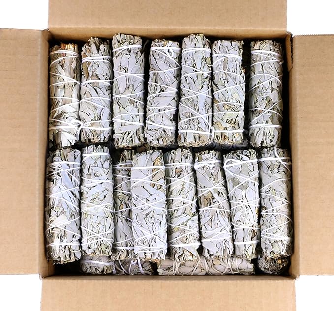 SOUL STICKS 6 Inch 12-Pack Organic California White Sage Smudge Sticks Bulk for Home Cleansing, Negative Energy Removal, Good Energy Meditation & Smudging Rituals | Pure Sage Bundles