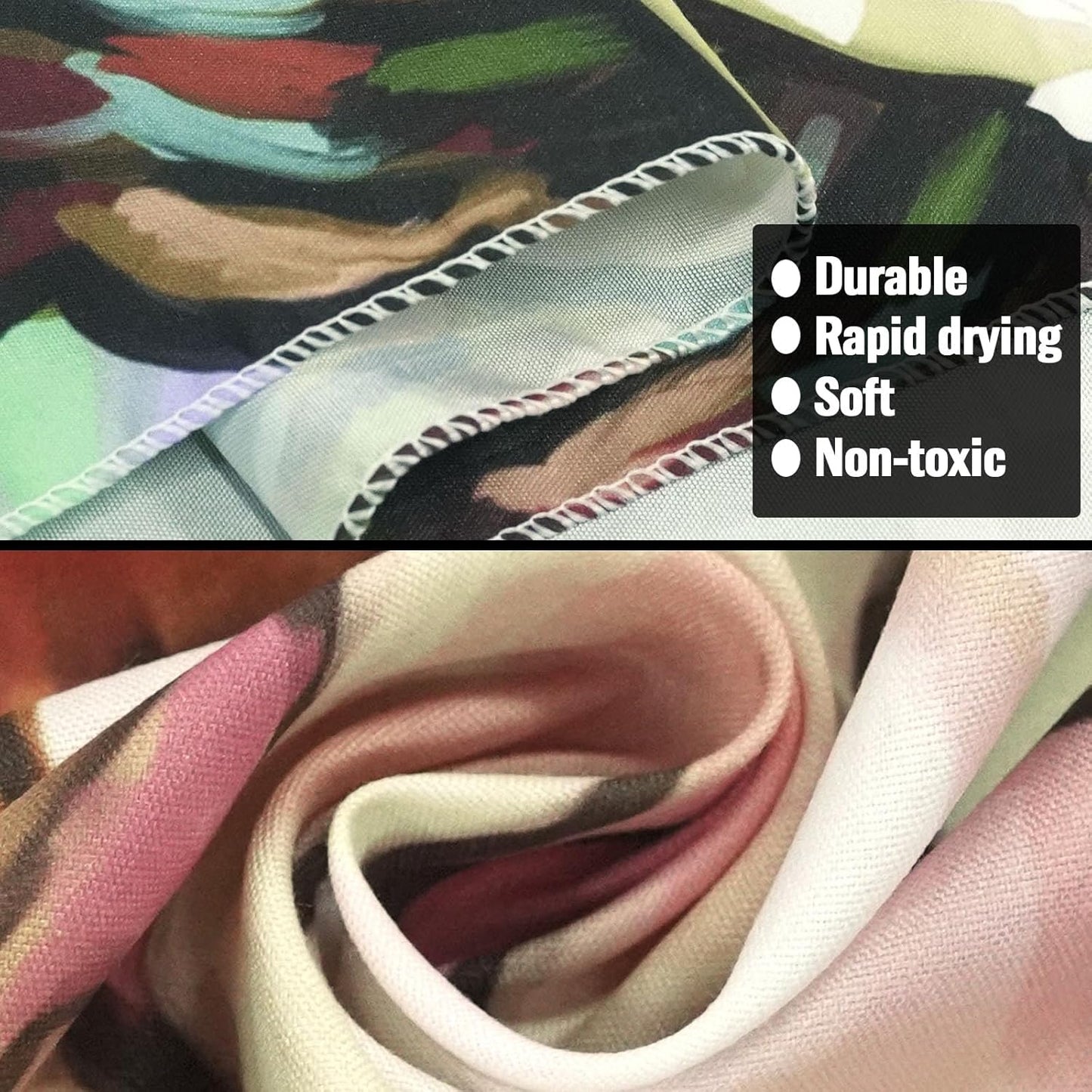 Neasow Colorful Floral Tapestry Wall hanging, Bright Boho Fabric Blossom Tapestries, Multi Color Tapestry for Bedroom Home Hippie Wall Decor 36×48 inch