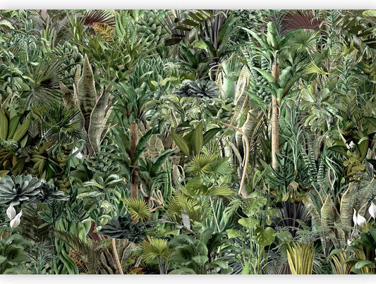 artgeist Wall Mural Leaves 96x69 in - XXL Peel and Stick Self-Adhesive Wallpaper Removable Large Sticker Foil Wall Decor Print Picture Image Design Plants Abstract Nature Botanical b-C-0858-a-a