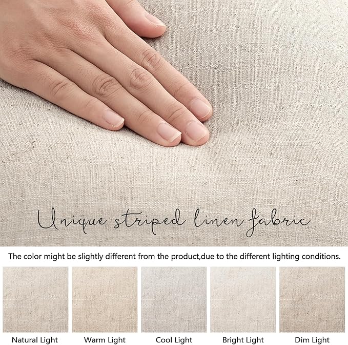 ZWJD Pillow Covers 24x24 Set of 2 Throw Pillow Covers with Fringe Chic Cotton Euro Shams Square Cushion Covers for Couch Sofa Bed Living Room Farmhouse Boho Decor, Natural Beige