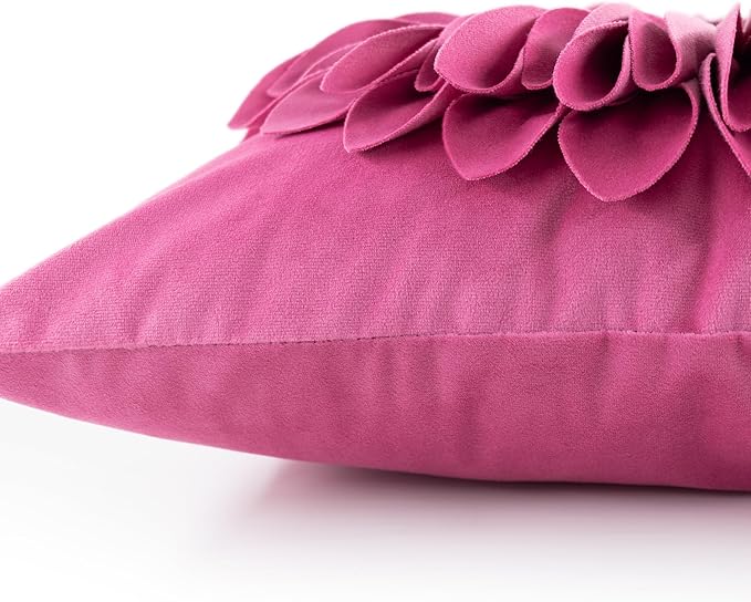OiseauVoler 3D Sunflower Throw Pillow Cover Decorative Handmade Cushion Cover Case for Home Sofa Car Bed Room Decor 18 x 18 Inch