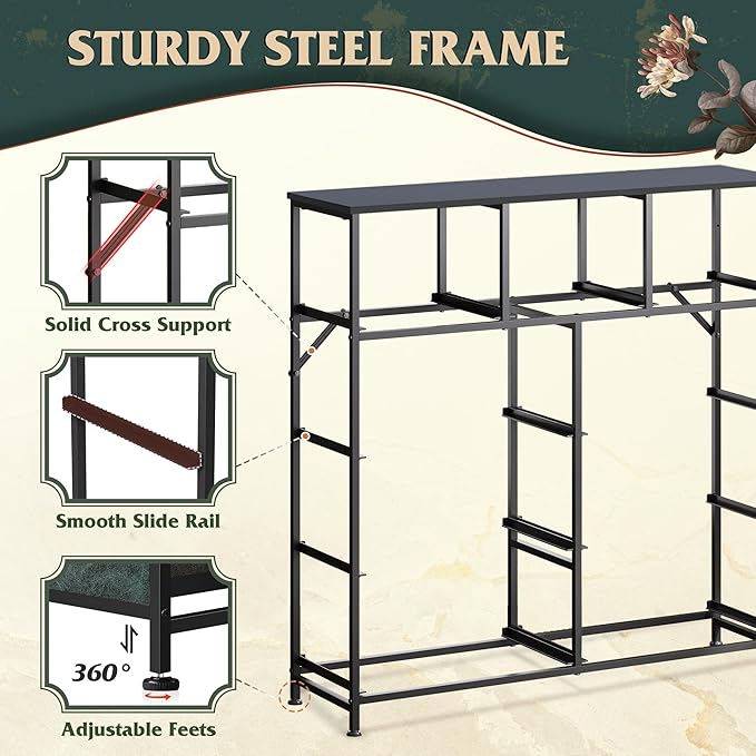WLIVE 9 Drawer Dresser, Fabric Storage Tower for Bedroom, Hallway, Closet, Tall Chest Organizer Unit for Bedroom with Fabric Bins, Steel Frame, Wood Top, Easy Pull Handle, Vintage Green