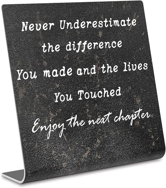 Retirement Gifts for Women,Men, Co-workers, Retired Gifts Goodbye Coworkers Leaving New Job Gifts Office Retirement Decorations On Shelf Table Desk for Living Room Office Bedroom dksg6