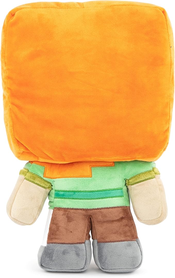 Jay Franco Plusg Pillow Buddy Super Soft Polyester Microfiber | Mojang Minecraft Alex 16 inch (Official Product)