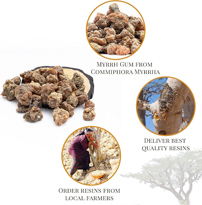Myrrh Resin by Igneous Products (113.4 Grams / 4 oz) - 2025 Harvest | 100% Natural Myrrh Incense from Somalia